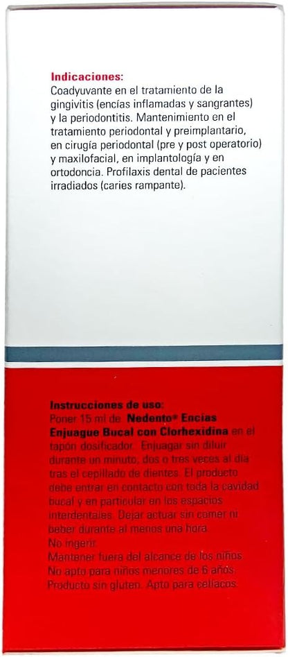 NEDENTO TRICOSAN ENJUAGUE BUCAL 300ML