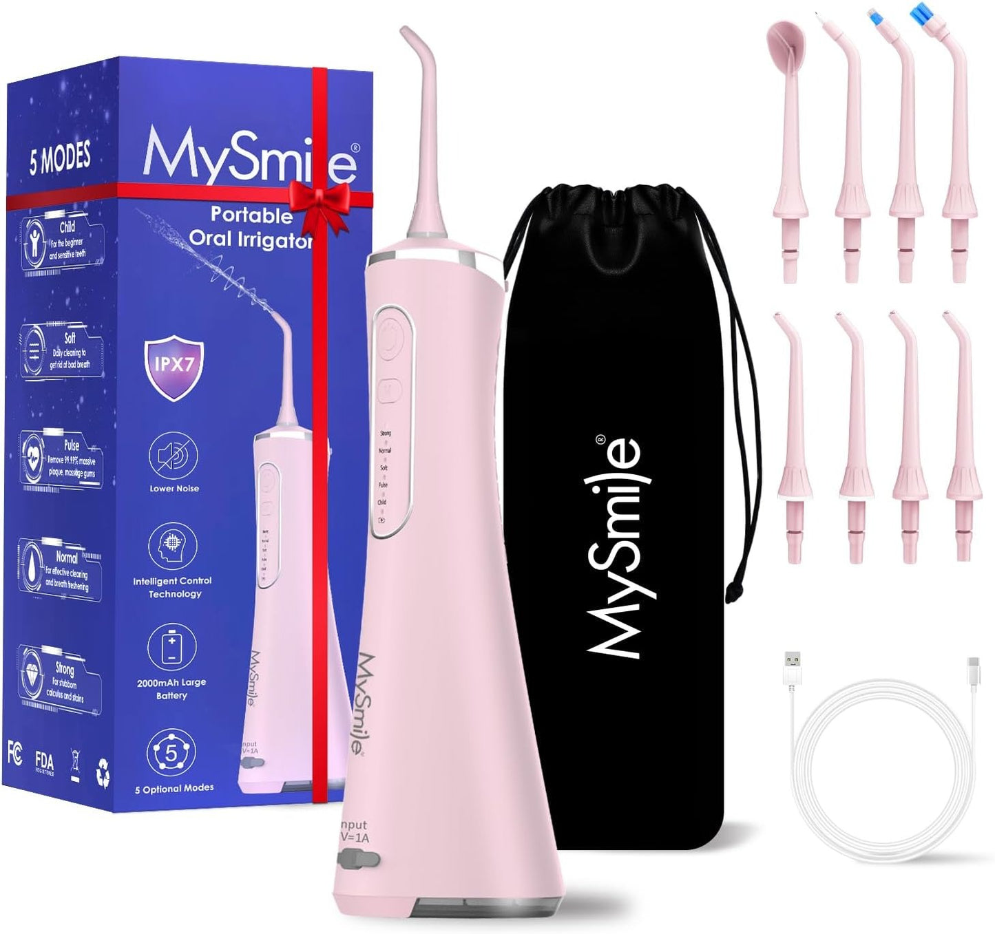 MySmile LP211 irrigador dental (Rosa)
